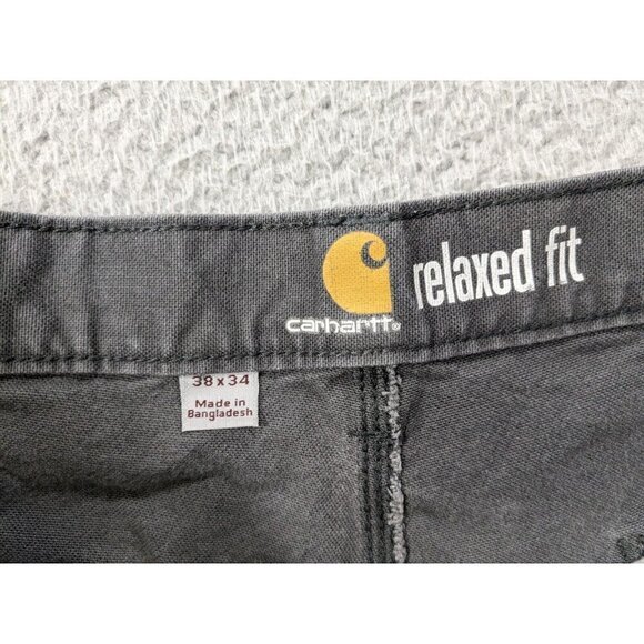 Carhartt Pants Mens 38x34 (Actual 38x31) Double Front Knee Duck Carpenter Gray - Picture 3 of 16